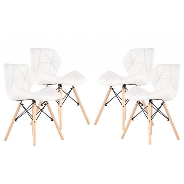 Кресло Bonro B-531 экокожа 4 шт. Белый (2455357378)