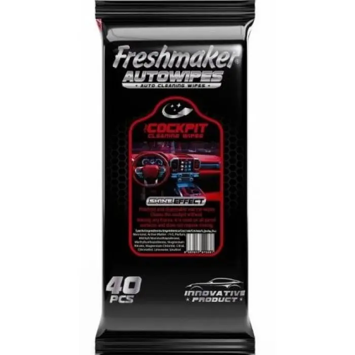 Салфетки Freshmaker Auto Cockpit для уборки салона автомобиля 40 шт. (000006372)
