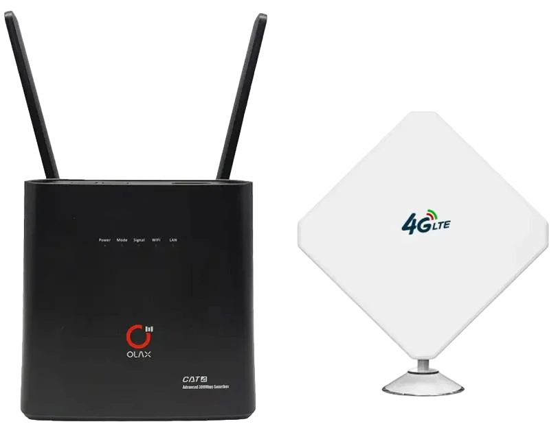 Роутер стаціонарний OLAX AX9 PRO 4G WI-FI 3G/4G LTE 4000 мАг/безлімітний пакет Vodafone інтернет та антена - фото 1