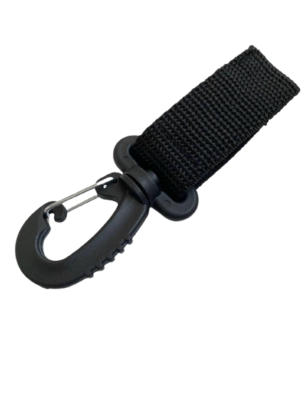 Карабин с петлей Molle пластик Карабин с петлей Molle пластик Черный