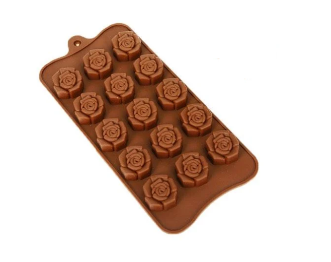 Форма силикон для конфет MH-3435 Роза 15 шт. 22х10,5х1 см