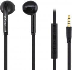 Навушники вакуумні AWEI ES-15hi Black з мікрофоном кнопкою відповіді і регулюванням гучності (1112)