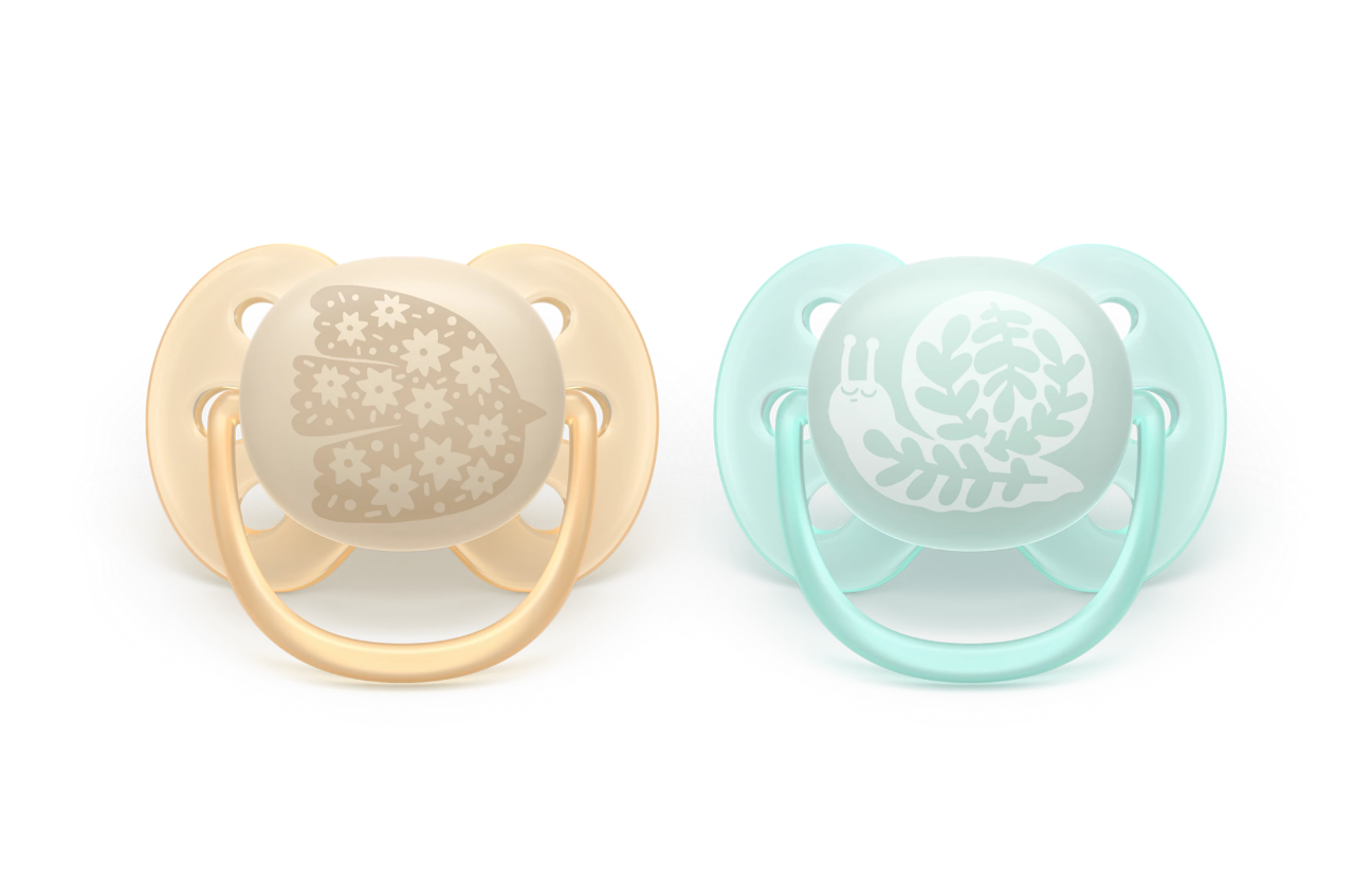 Пустушка Philips Avent Ultra Soft ультрам'яка нейтральна 0-6 міс. 2 шт. (143967)