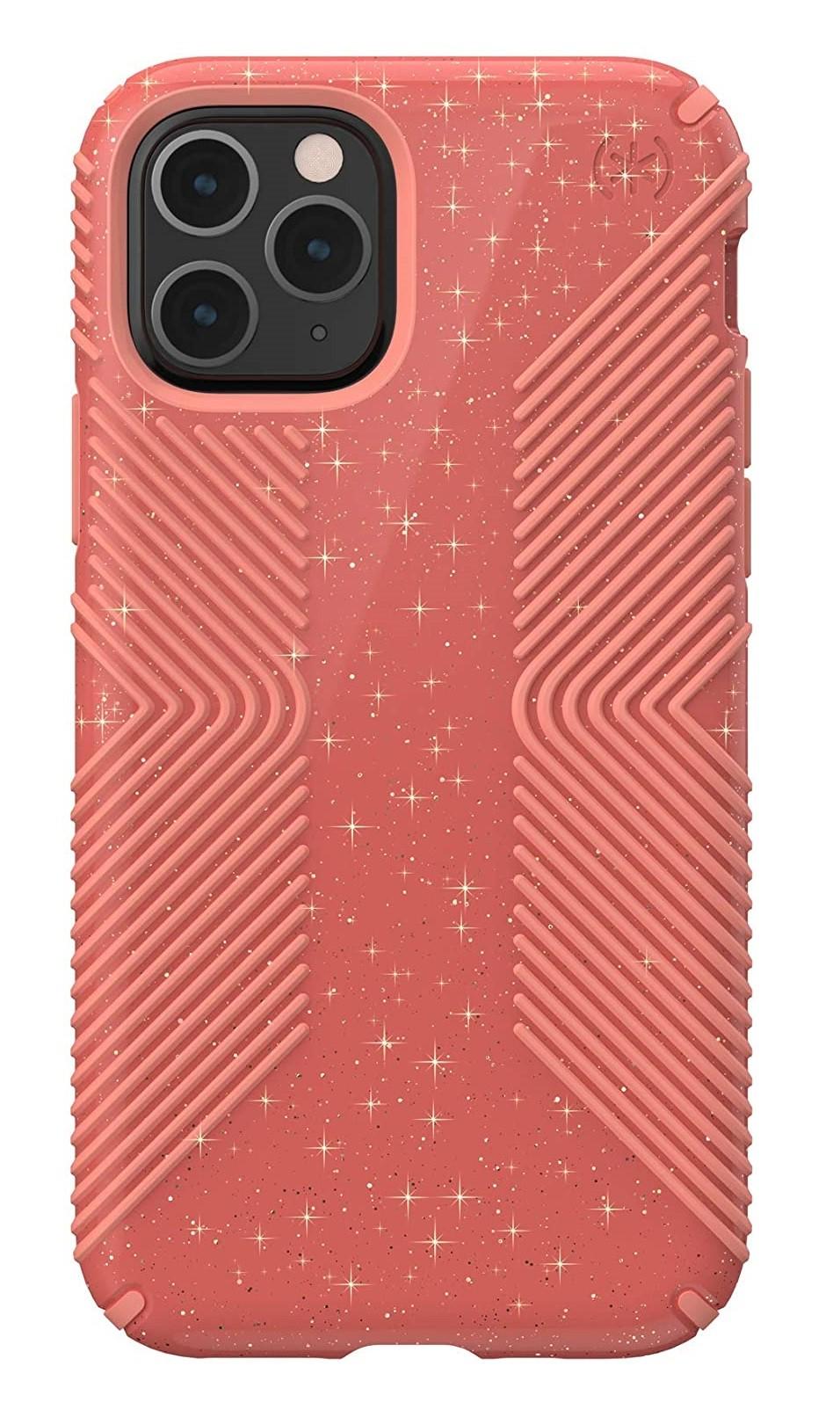 Чехол противоударный с блестками Speck Presidio Grip Glitter для Iphone 11 Pro (5.8") Pink