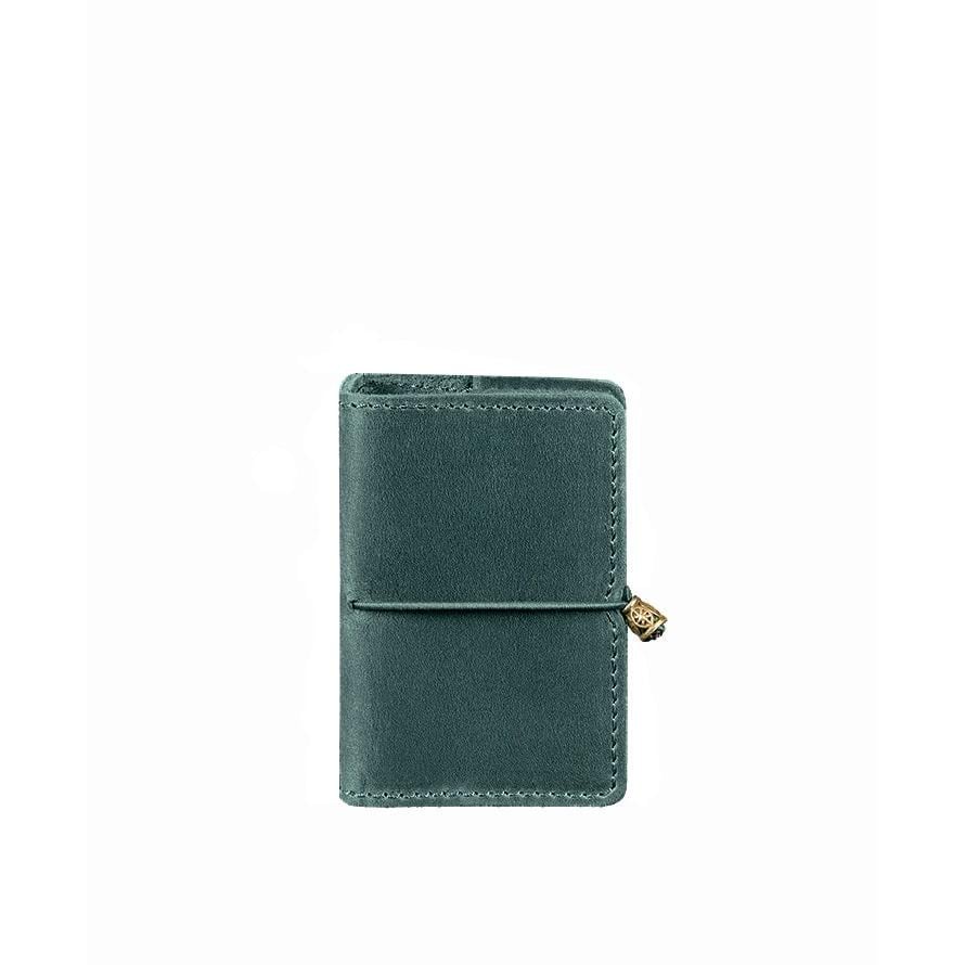 Кард-кейс кожаный 7.0 Crazy Horse Зеленый (A-026155)