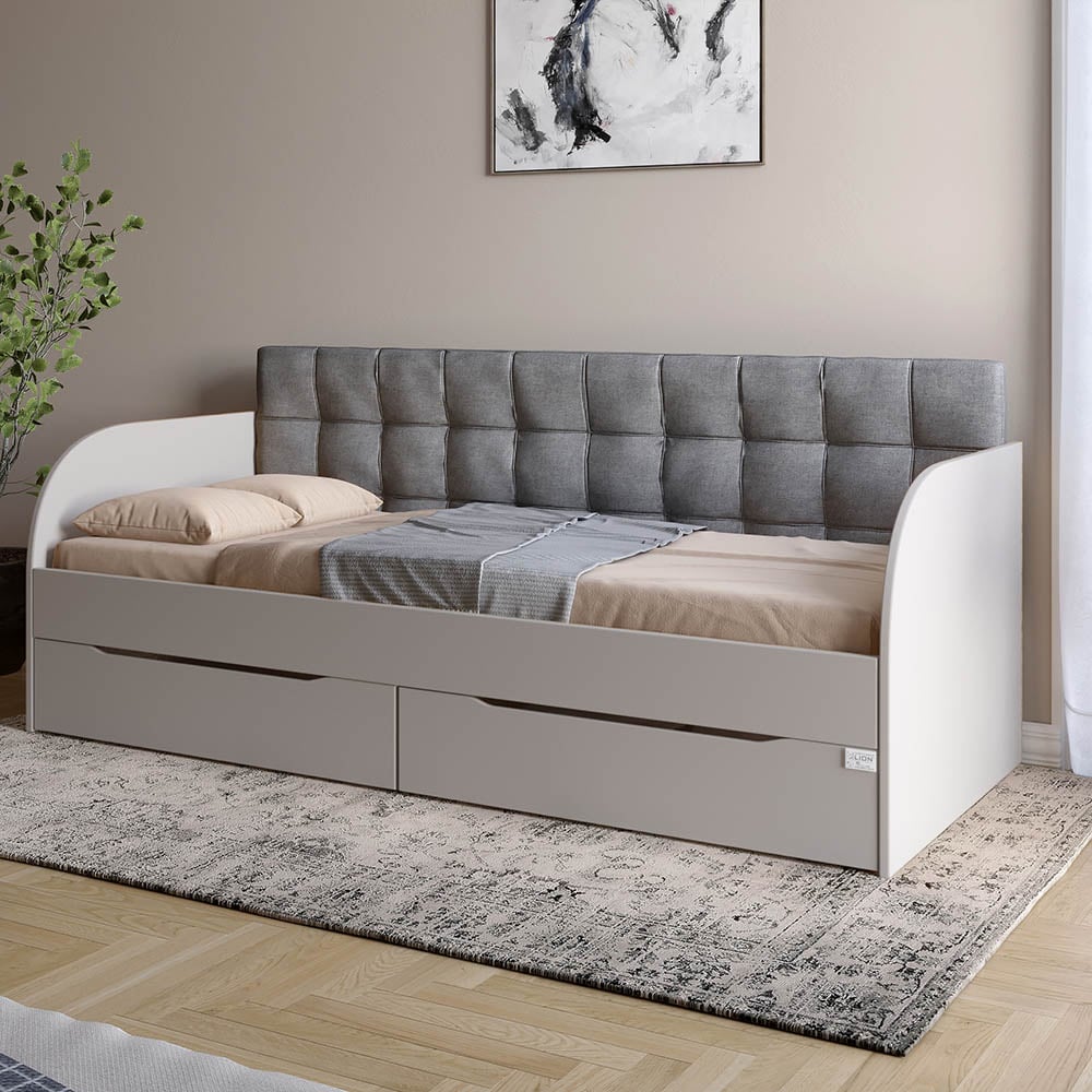 Ліжко односпальне Lion Л-7 Лілі-95 90x200 см Кашемір (LION-041095)