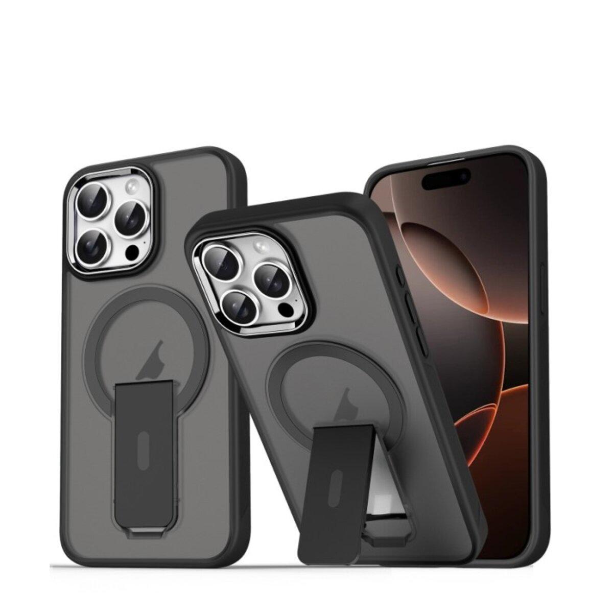 Противоударный чехол с подставкой Cosmic Magnetic Stand for Apple iPhone 16 Pro Max Black