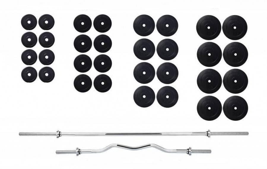 Штанга с гантелями RN-Sport на 150 кг (150х4gr_best73)