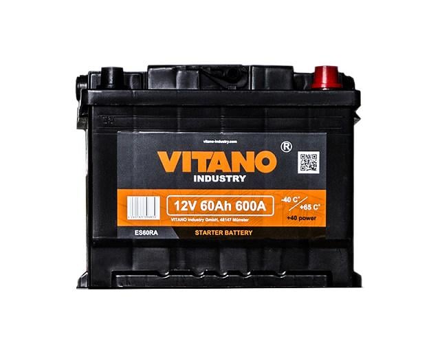 Аккумулятор автомобильный Vitano VB60 12 v/60 Ah EN600A R+ Аккумулятор автомобильный Vitano VB60 12 v/60 Ah EN600A R+