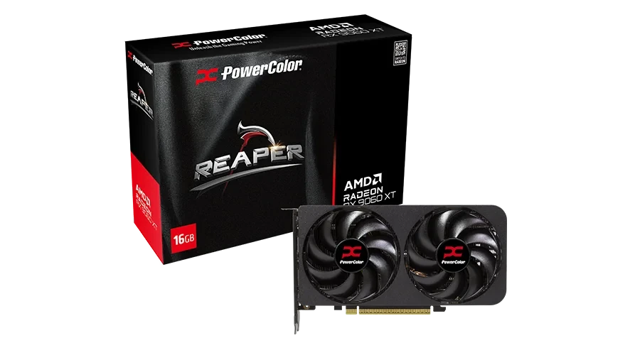 Видеокарта AMD Radeon RX 9060 XT 16GB GDDR6 Reaper PowerColor (RX9060XT 16G-A) Видеокарта AMD Radeon RX 9060 XT 16GB GDDR6 Reaper PowerColor (RX9060XT 16G-A)
