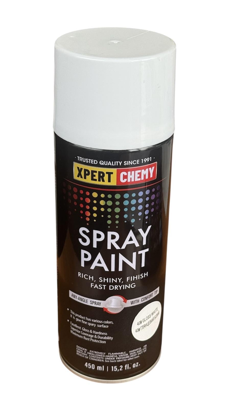 Фарба аерозольна універсальна XPERT CHEMY SPRAY PAINT 450 мл 40 Білий глянсовий (XC-SP-0012)