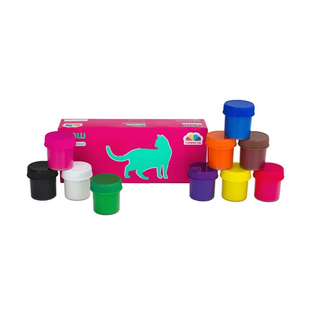 Гуашь Гамма UA Захоплення 10 цветов 20 мл (200203 4820219211709)