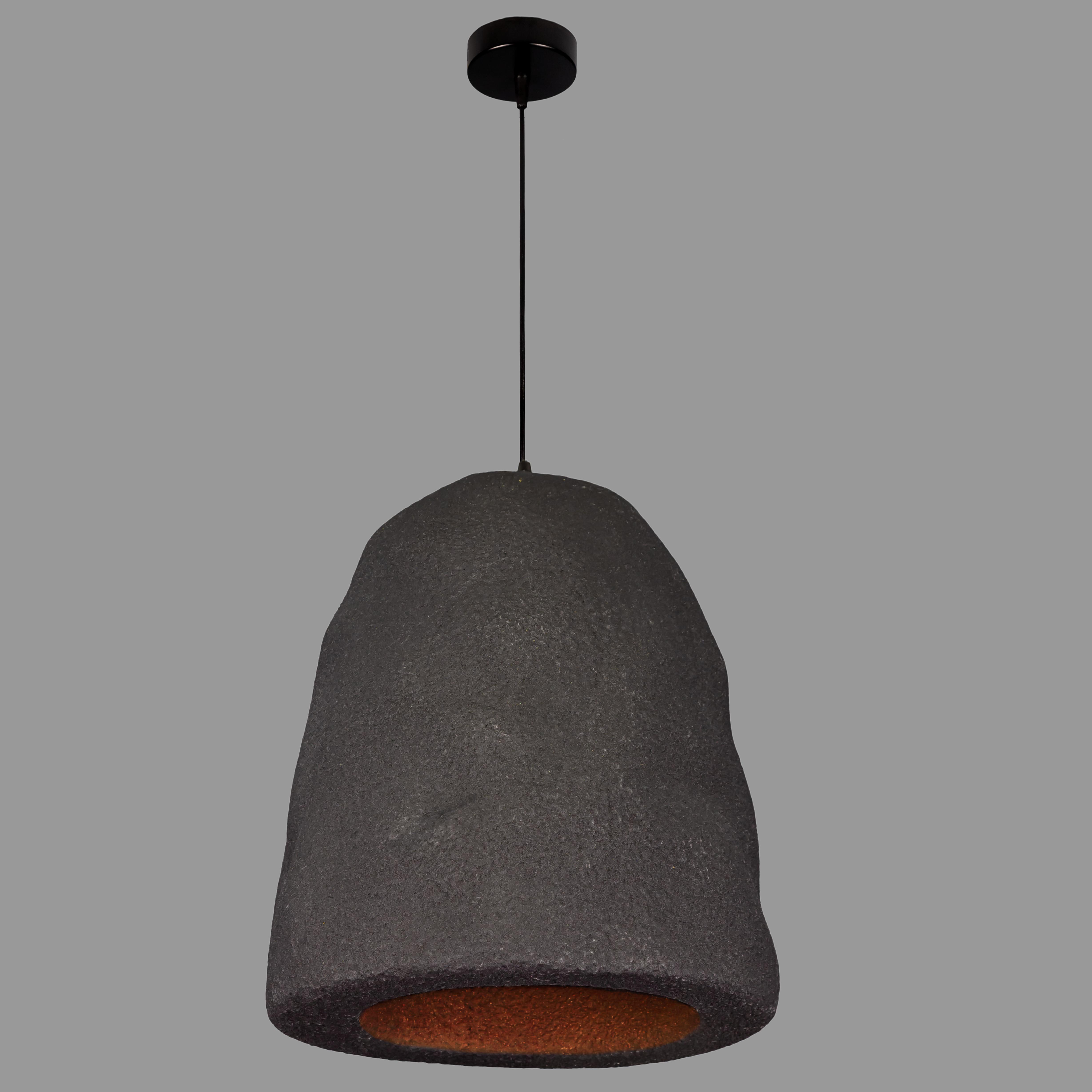 Люстра гіпсова Wabi-Sabi 39 см Графітовий (909-XL3627 (390) BK)