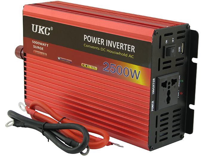 Преобразователь напряжения UKC AR-2500W с 12 на 220 В