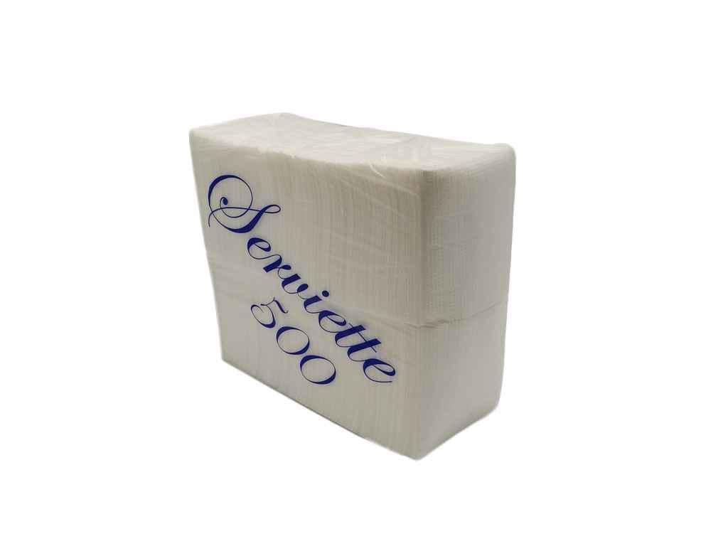Серветки паперові 1 шар 500 шт. Білий (931230)