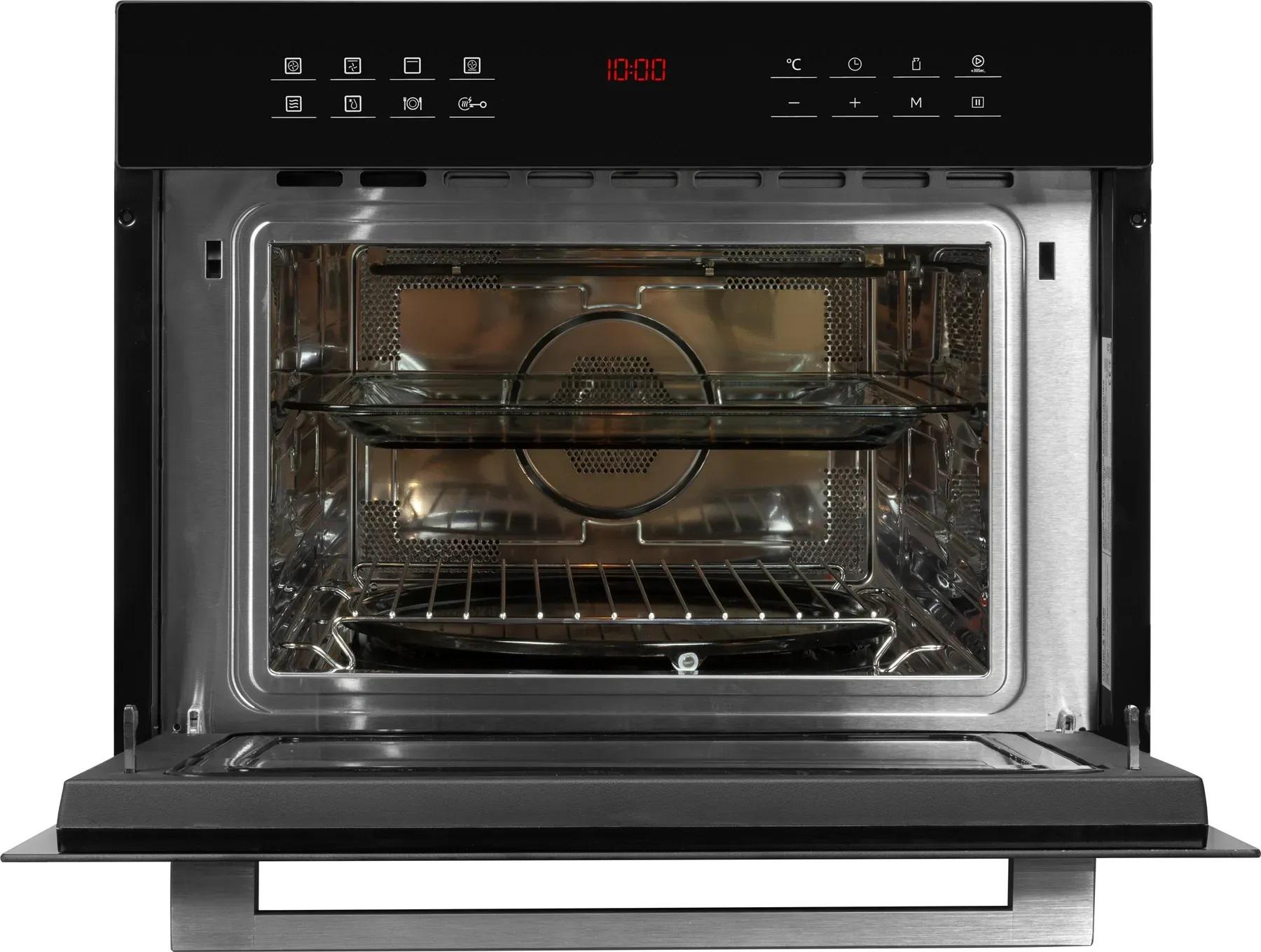 Духовой шкаф встраиваемый Gunter&Hauer EOK 1344 BL с микроволновой печью Черный - фото 4