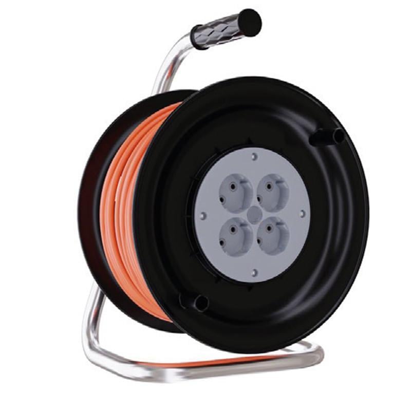 Удлинитель на катушке Neomax 30 м 4 гнезда Ø275 мм без заземления (NX615430)