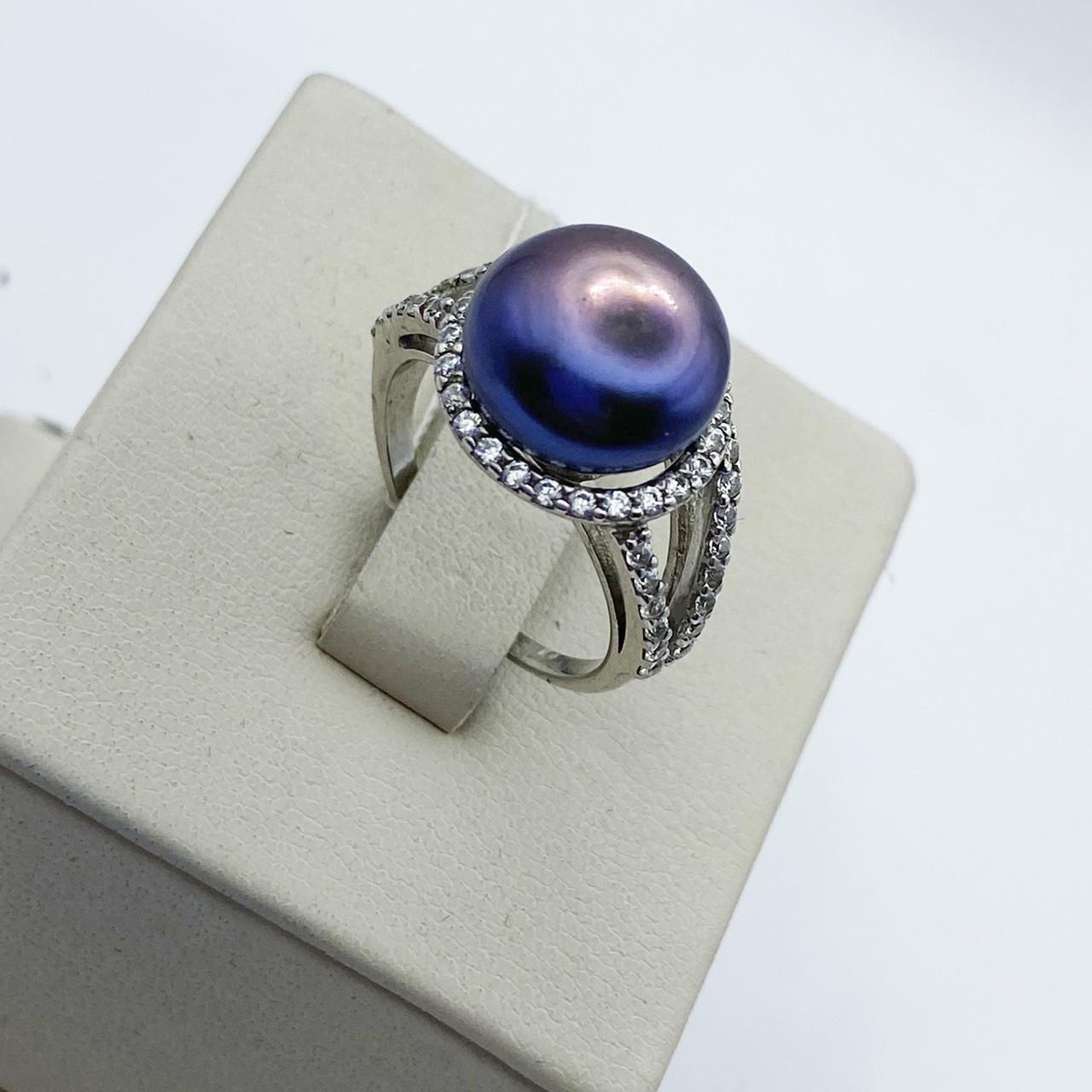 Кольцо серебряное с жемчугом р. 16,5 4,19 г (1991067053)