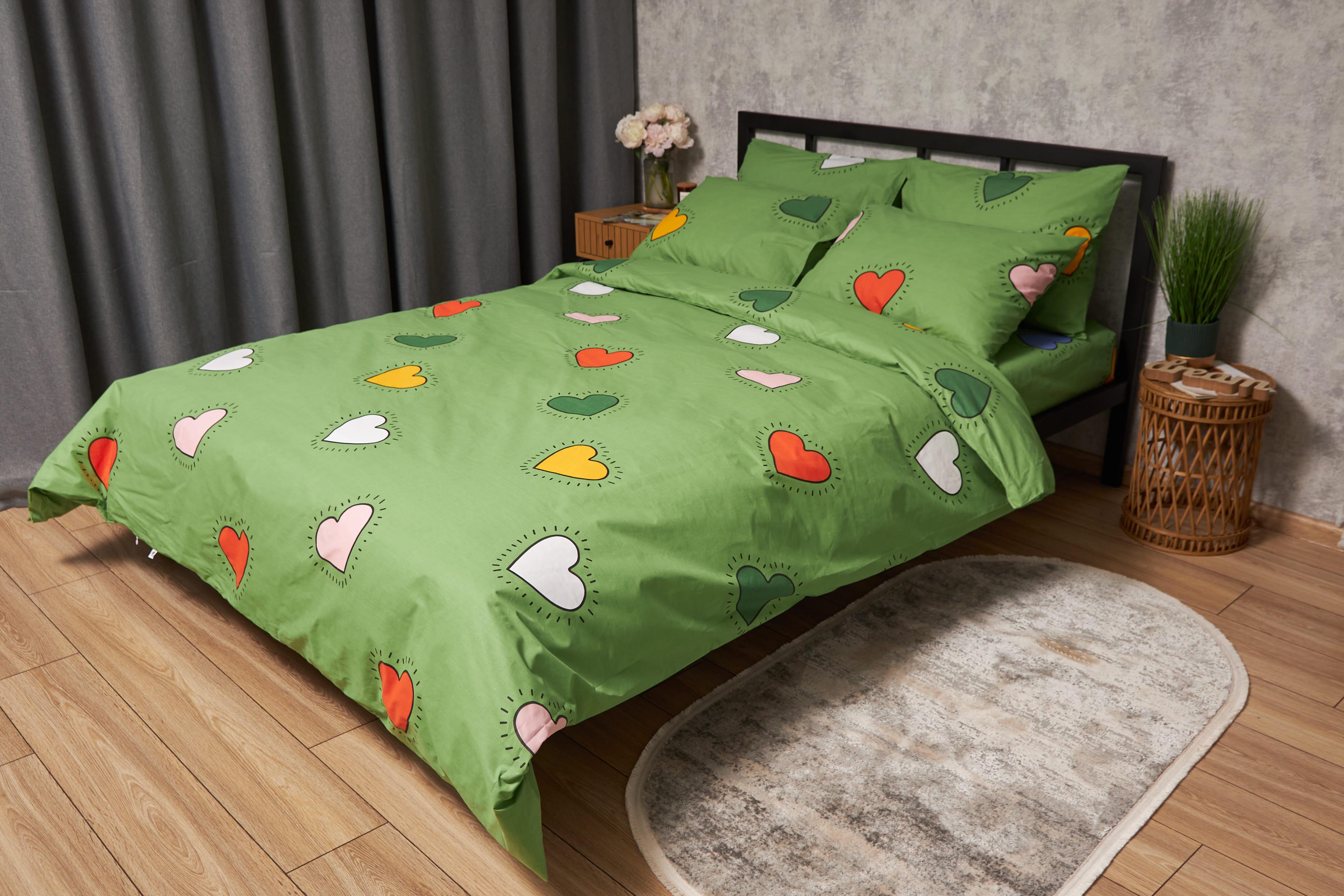 Пододеяльник Moon&Star Gold Люкс Rainbow Hearts бязь евро 200х220 см (MS-870000363)