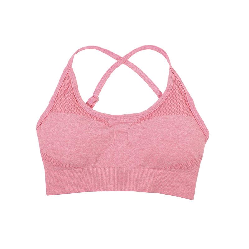 Спортивний топ для фітнесу і йоги Lesko 9187 M Pink