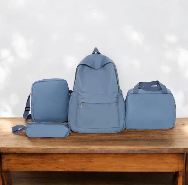 Рюкзак школьный для девочки и мальчика EKO 4в1 Синий Рюкзак школьный для девочки и мальчика EKO 4в1 Синий