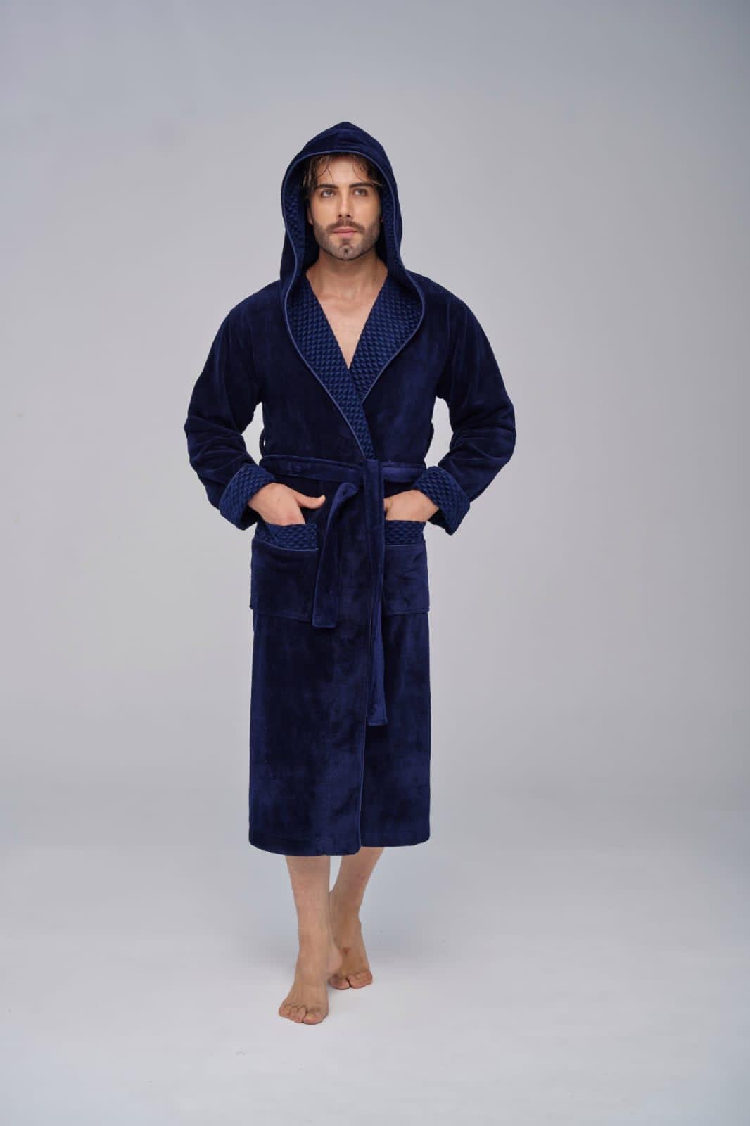 Халат мужской Nusa 2807 хлопок/бамбук XXXL Синий (2000022283155) Халат мужской Nusa 2807 хлопок/бамбук XXXL Синий (2000022283155)