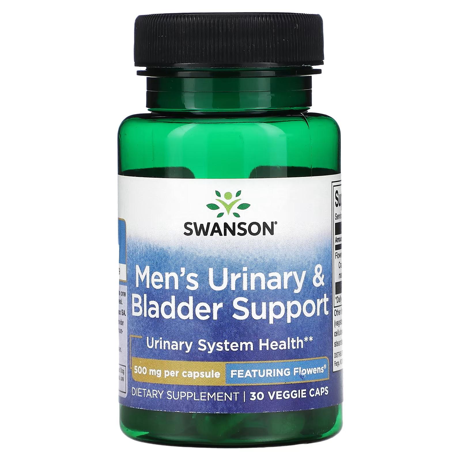 Добавка для поддержка мочевого пузыря Swanson Men's Urinary and Bladder Support 500 mg 30 капс.