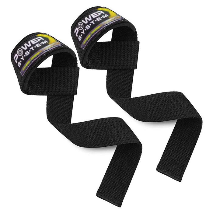 Лямки для тяги Power System PS-3400 Power Straps Black/Yellow (21398852) - фото 2