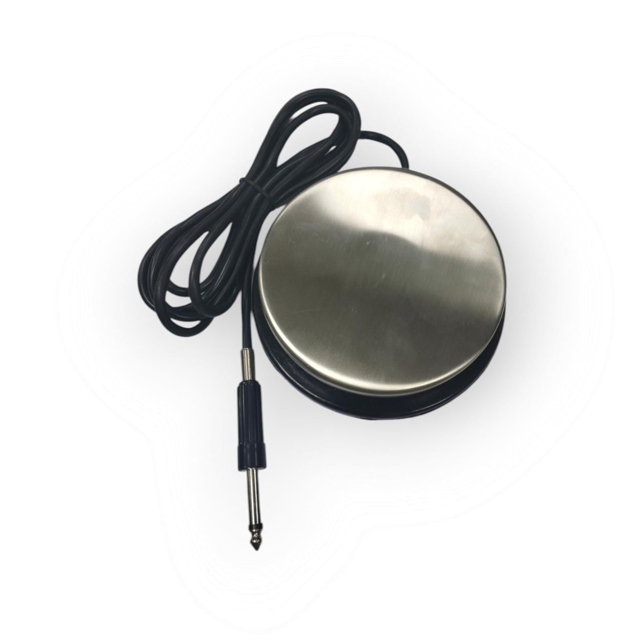 Педаль для тату машинки стальная круглая (FS3037)