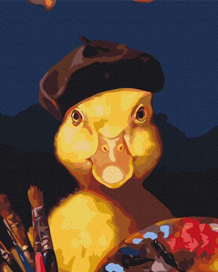 Картина по номерам Brushme Художник уточка 40x50 см (BS53506)