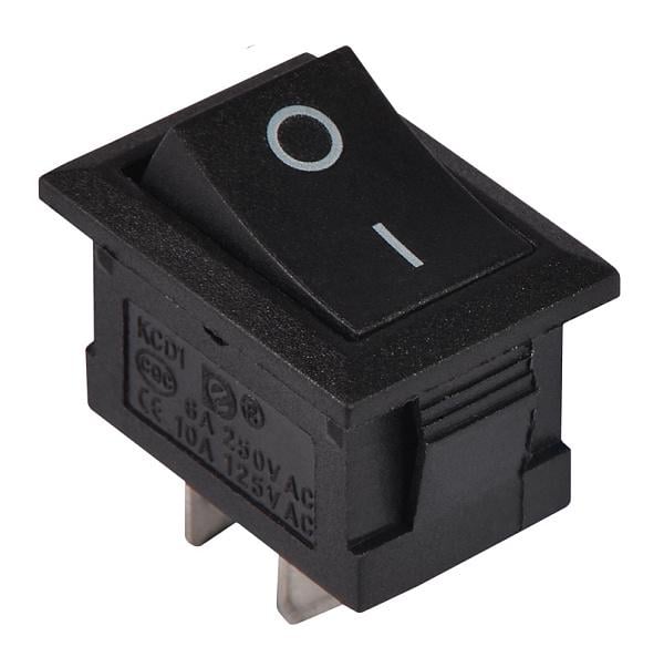 Переключатель Lemanso LSW08 малый Черный (KCD1-101-1)