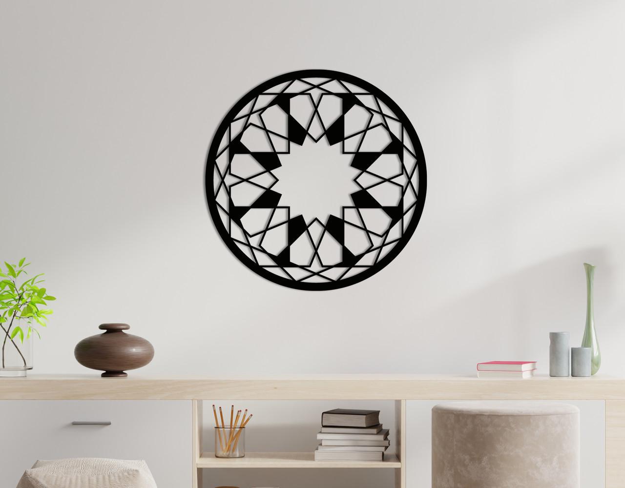 Декоративное панно на стену Upwood Decor Circle-056 21 30х30 см Black (1579728021)