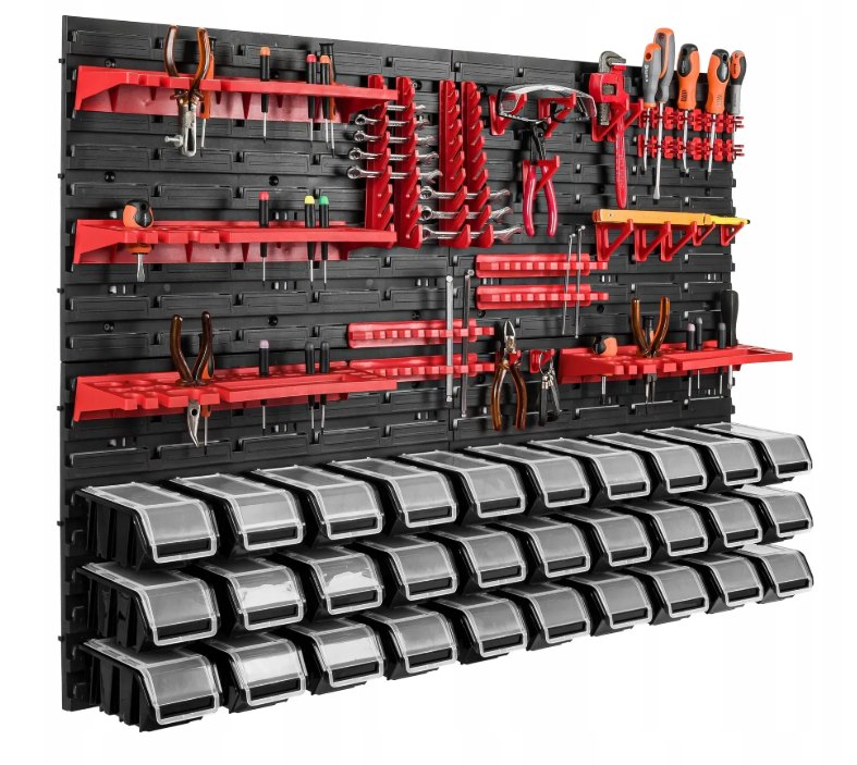 Панель для инструментов настенная Kistenberg 115х78 см с 30 контейнерами с крышками (MIX516-) Панель для инструментов настенная Kistenberg 115х78 см с 30 контейнерами с крышками (MIX516-)
