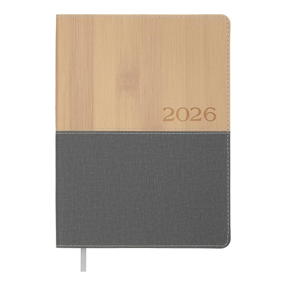 Дневник датированный 2026 Buromax Coral A5 336 стр. Серый (BM.21155-09)