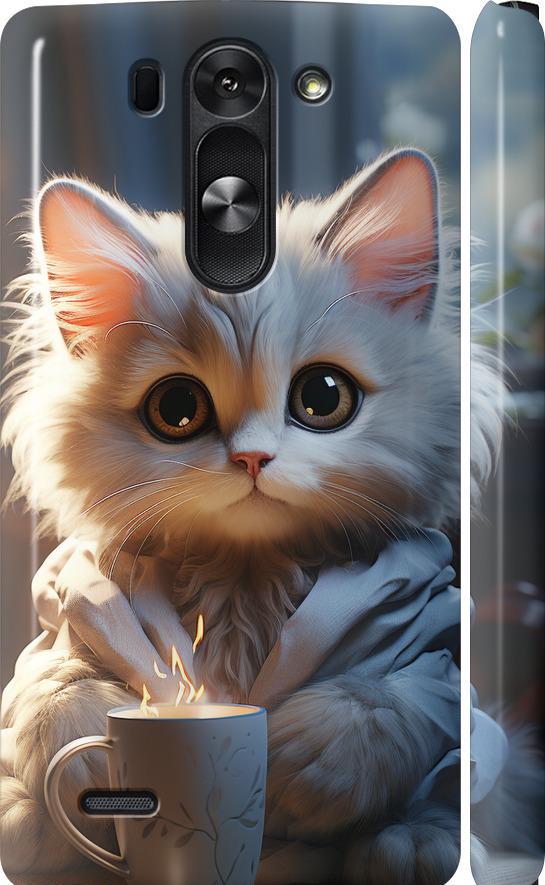 Чехол на LG G3s D724 White cat (5646m-93-42517)
