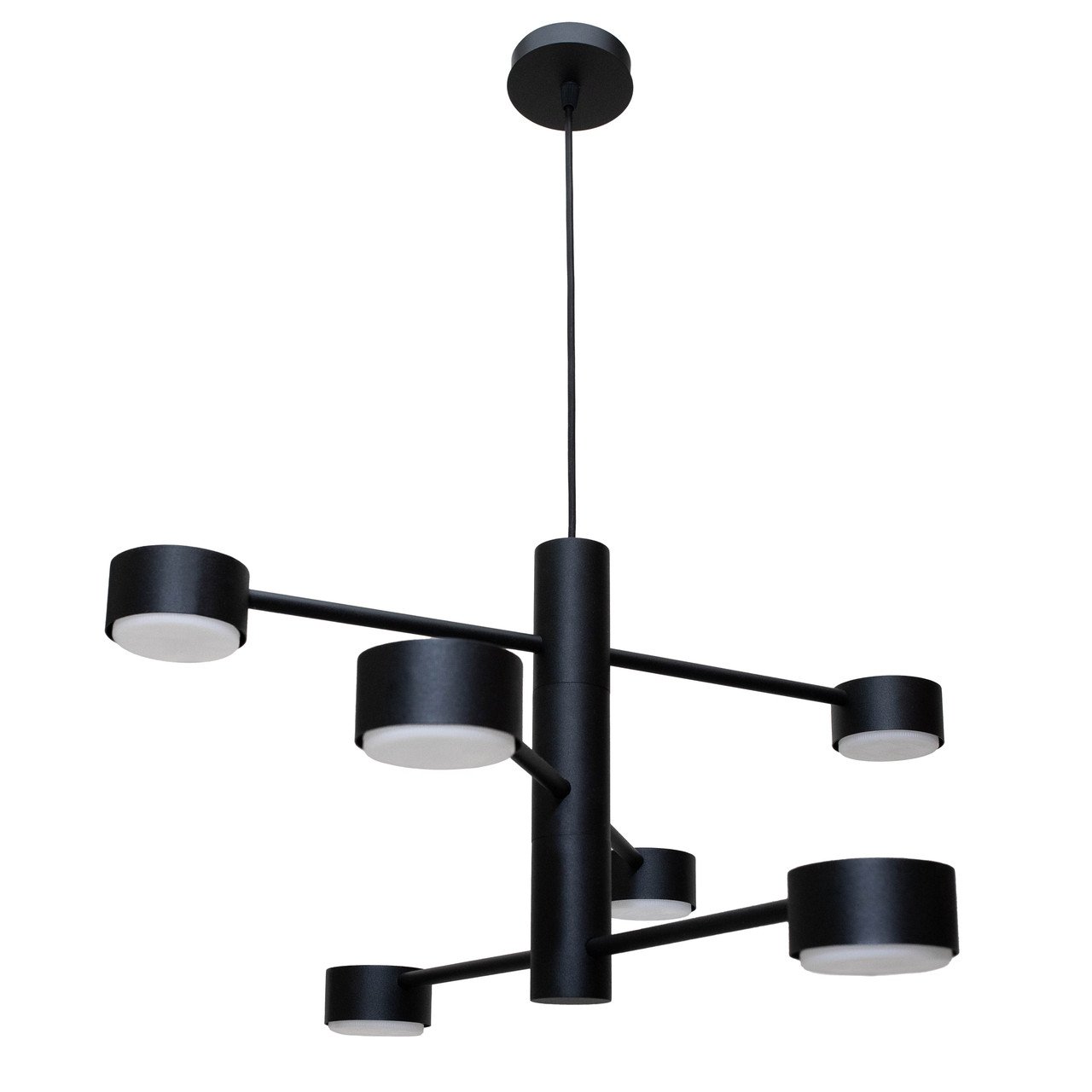 Люстра підвісна MSK ELECTRIC Copter GX53 Чорний (NL 8043-6 BK)