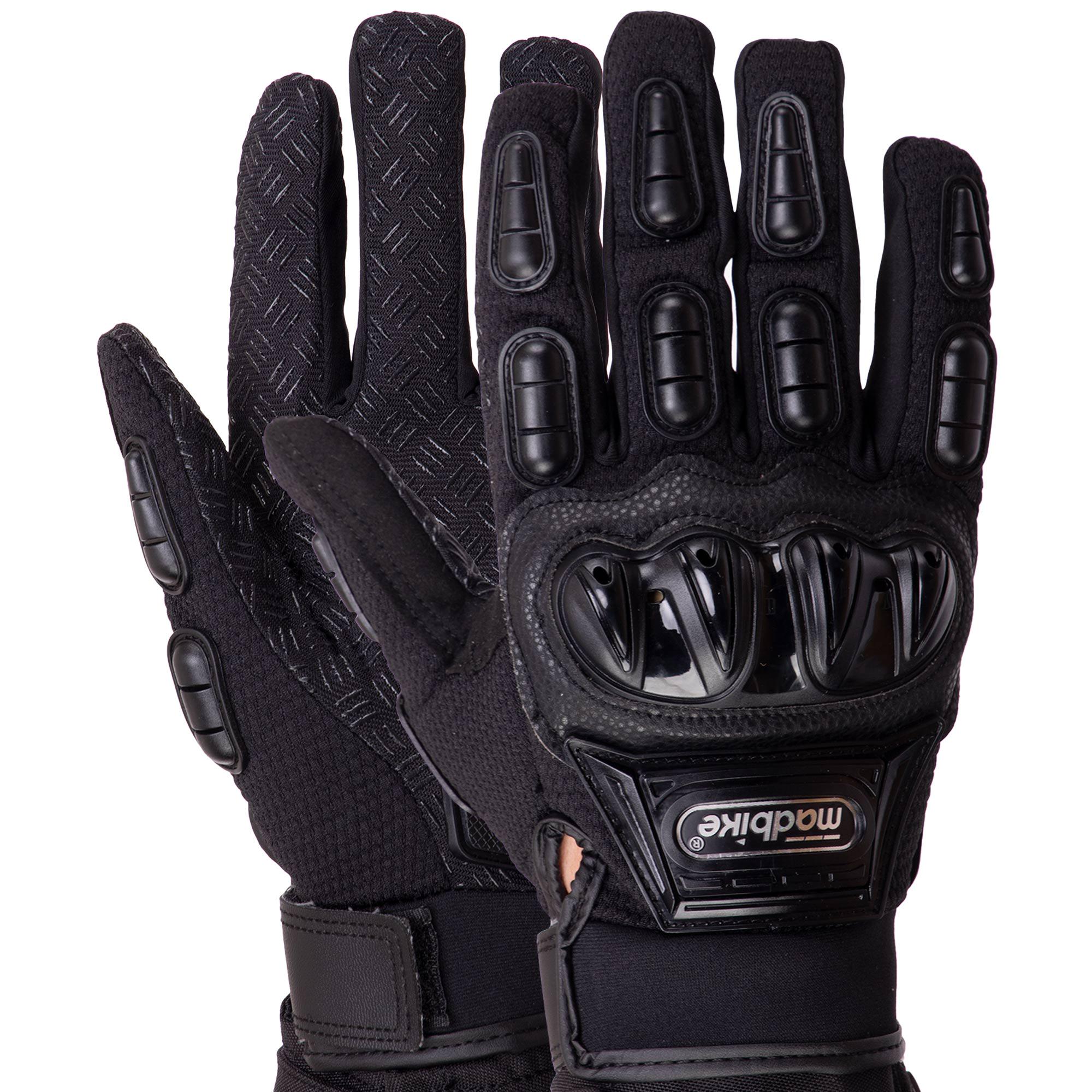 Мотоперчатки MadBike MAD-10 L Черный (30707131)