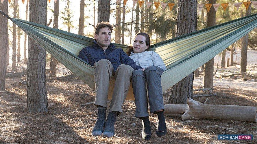 Гамак туристический Naturehike NH21DC011 340T polyester 2022 2-местный Blue - фото 4 Гамак туристический Naturehike NH21DC011 340T polyester 2022 2-местный Blue - фото 4