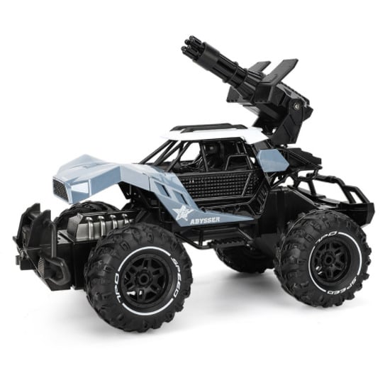 Игрушка на радиоуправлении Sulong Shooting Buggy детский джип с пулеметом 1:12 Серый (SUN8336)