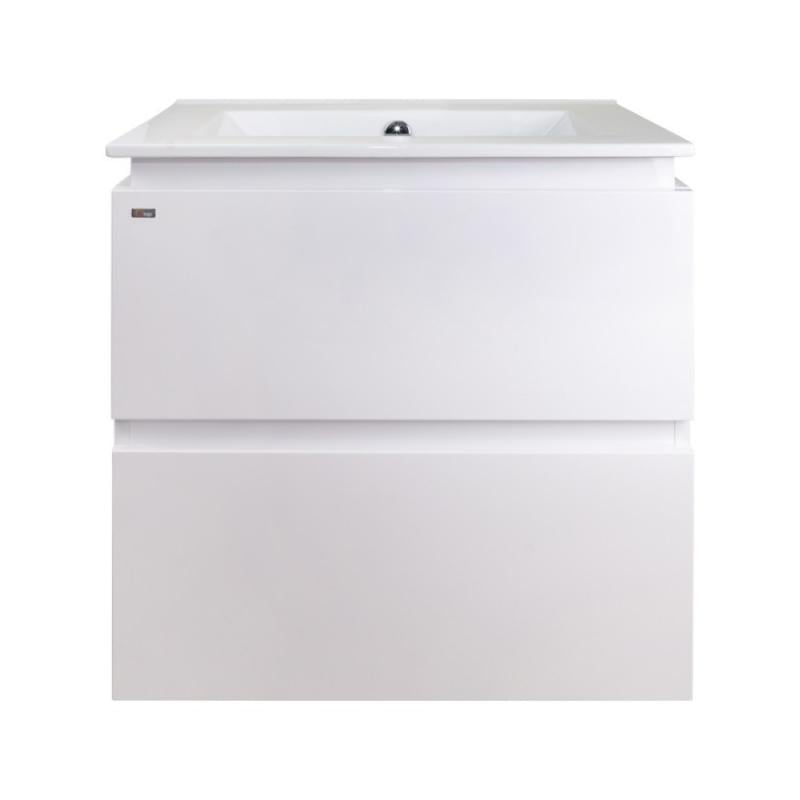 Комплект Q-tap Albatross 605х725х460 White тумба підвісна + раковина врізна QT0172TP600D3060CW (13736)