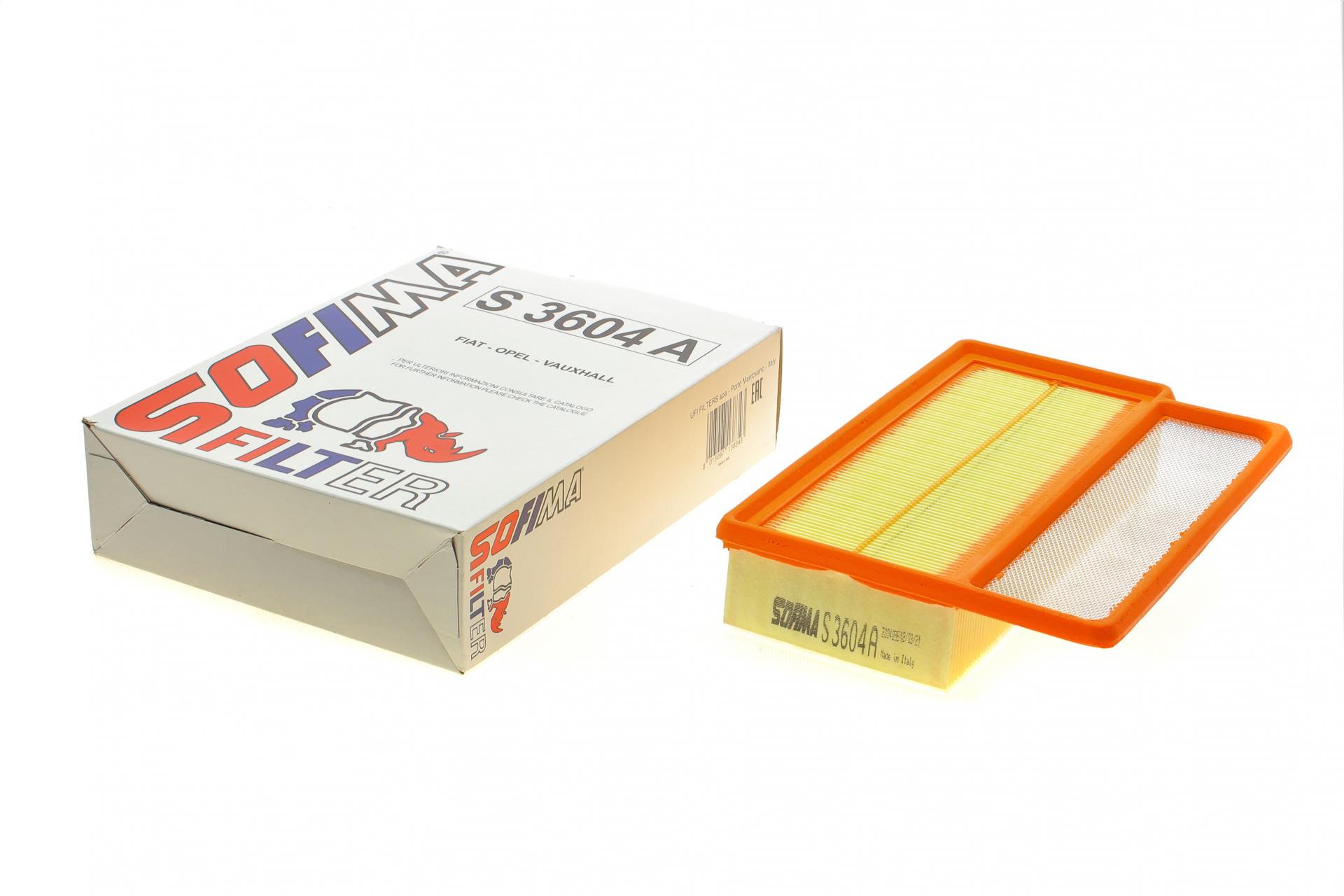 Фільтр повітряний SOFIMA для Fiat Doblo 1,4i 10-/Opel Combo 1,4i 12- (S 3604 A)
