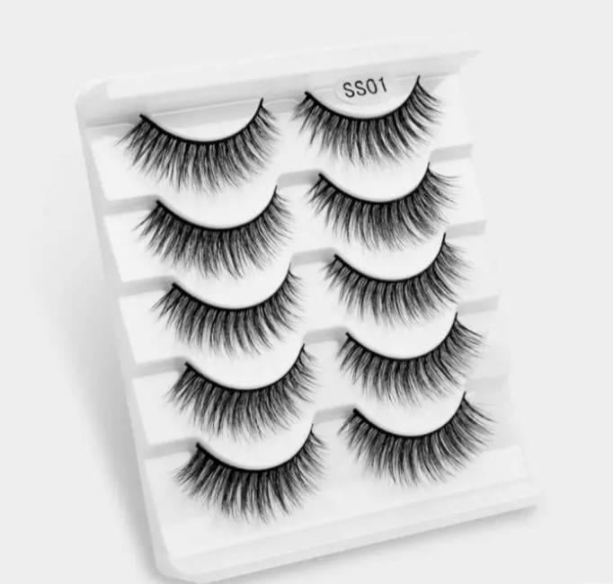 Набор многоразовых ресниц 5 пар (N001)