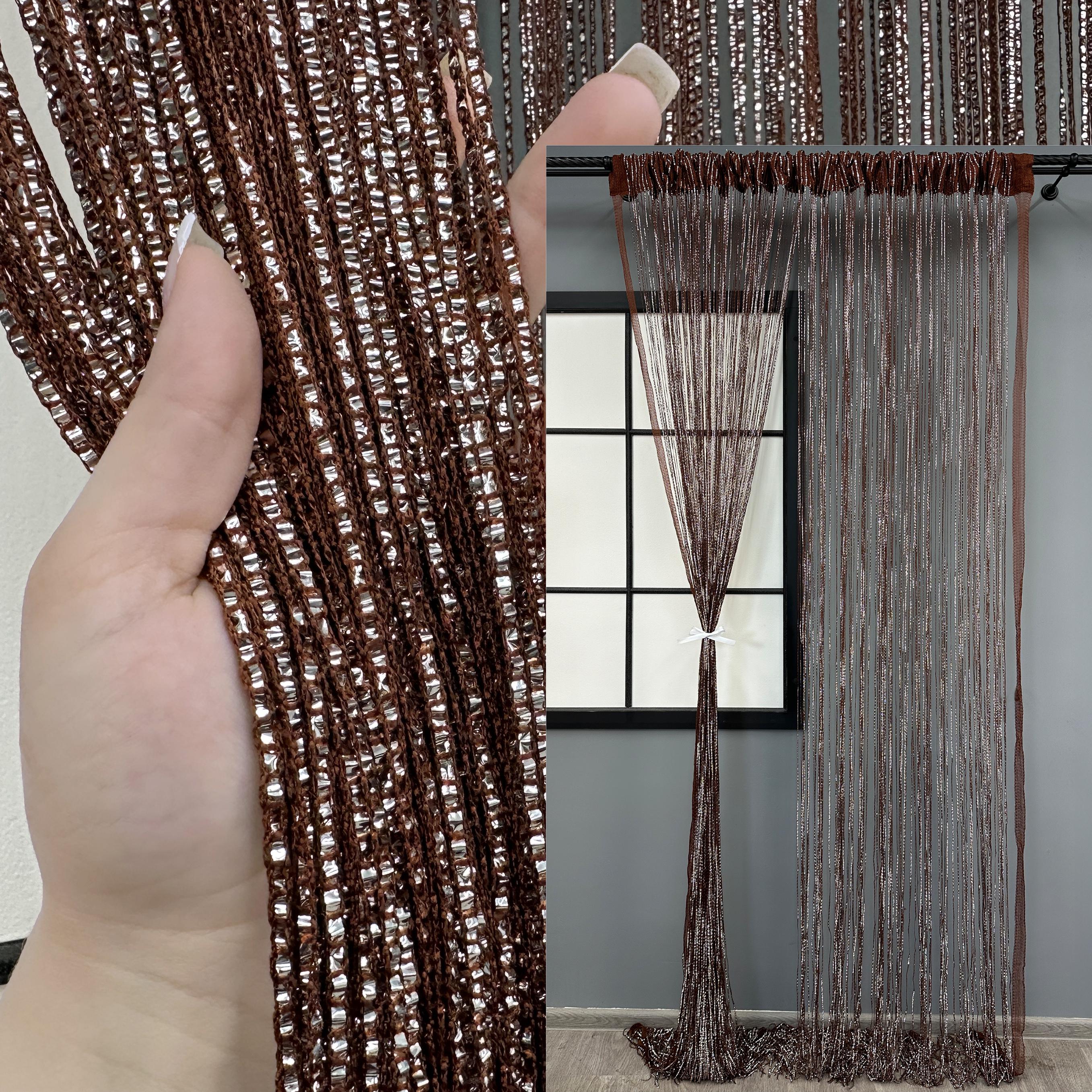 Шторы-нити Rovi Premium с люрексом 300х300 см Коричневый (61-115) - фото 4 Шторы-нити Rovi Premium с люрексом 300х300 см Коричневый (61-115) - фото 4