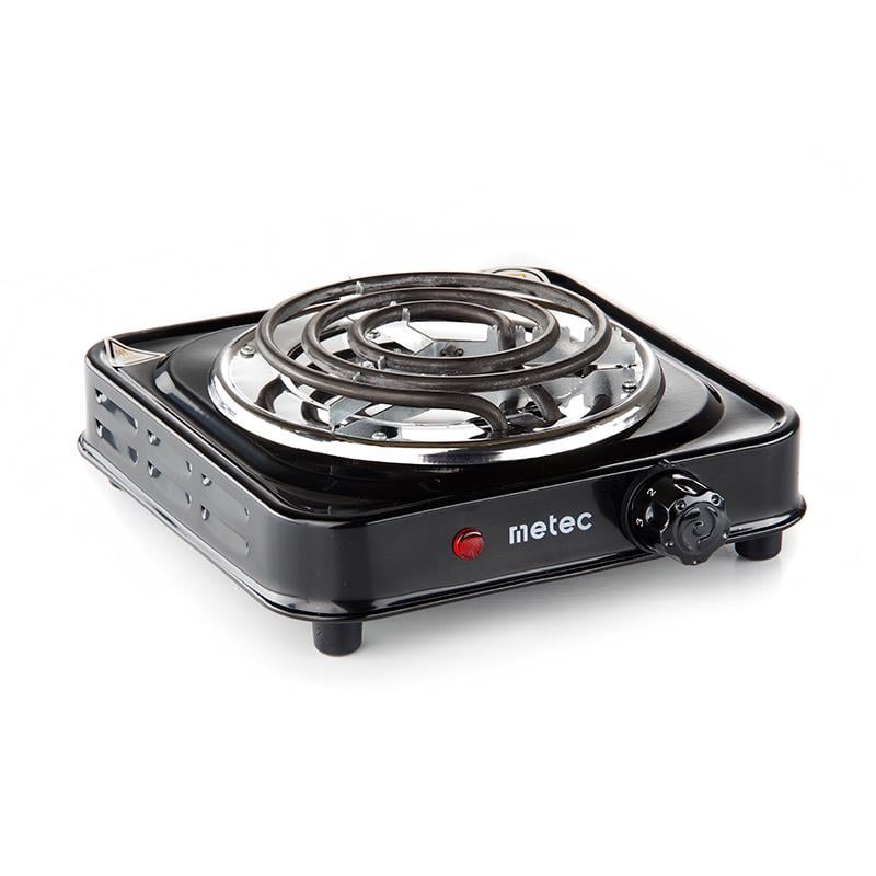 Плита электрическая настольная спиральная Metec ES-01SSB 1000 Вт (700080)