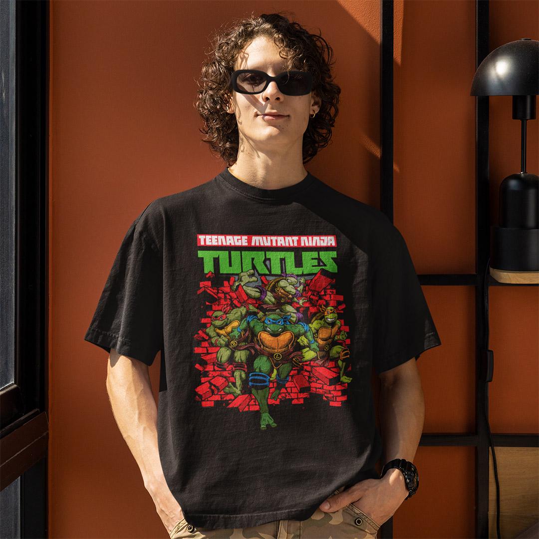 Футболка унисекс Teenage Mutant Ninja Turtles Brick wall XS Черный (32701710)