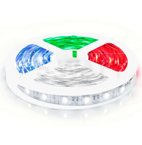 Светодиодная лента RGB+W Bluminar SMD 5050 24V 10W 60 LED/м IP20 5 м (24V-5050-60D-12MM-RGBW)