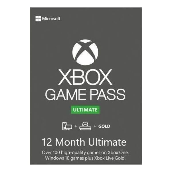 Підписка Xbox Game Pass Ultimate на 12 місяців Xbox One/Series і Windows 10 для всіх регіонів і країн