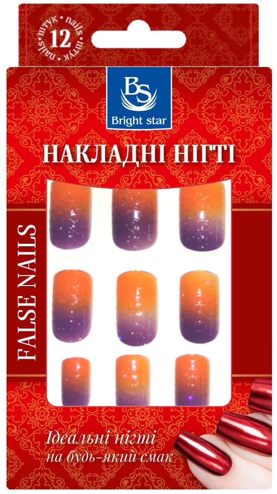 Ногти накладные Bright Star с рисунком в упаковке 12 шт. (KP12-007-05)