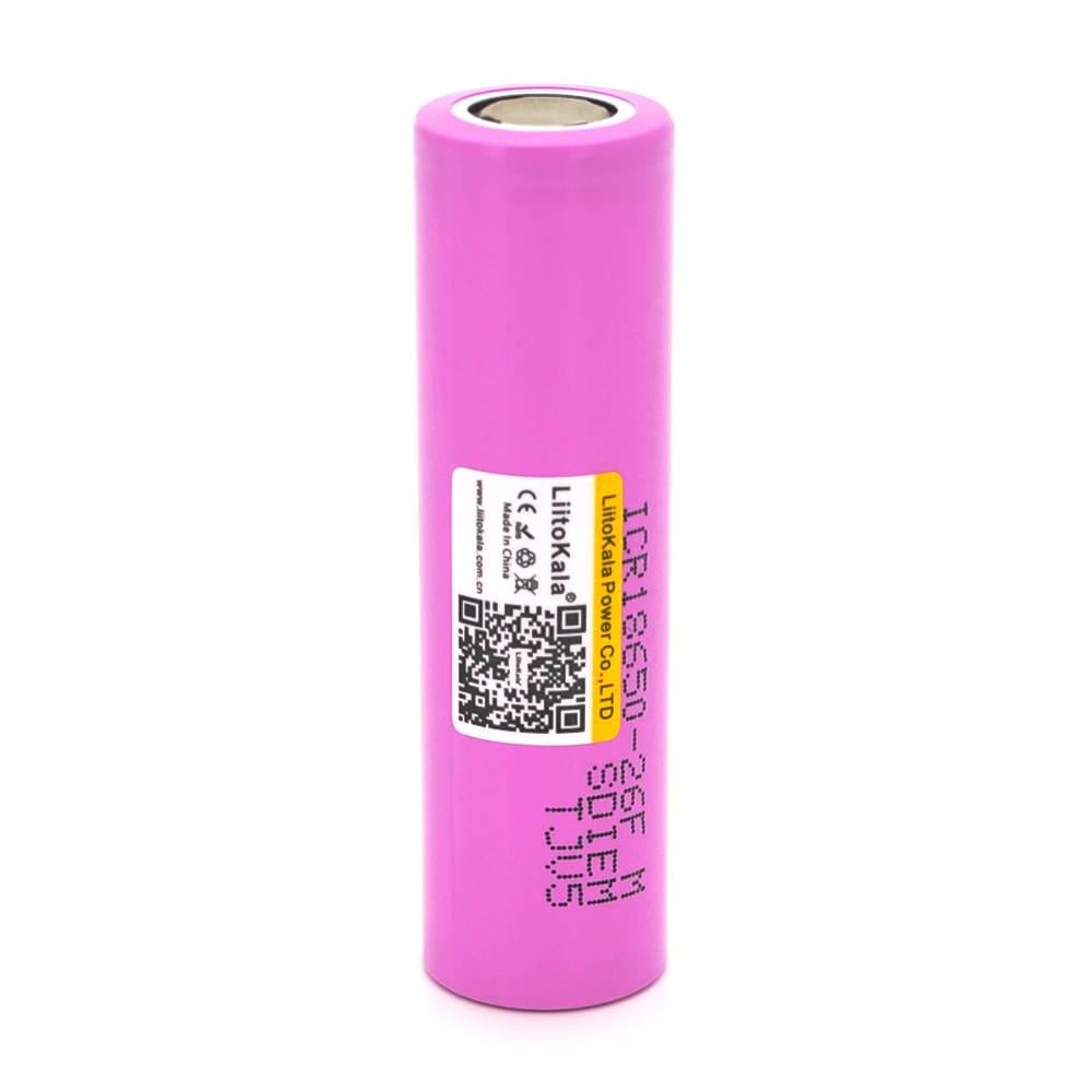 Акумулятор 18650 Li-Ion LiitoKala Lii-26FM 2600 mAh 3,7V Pink (41041)