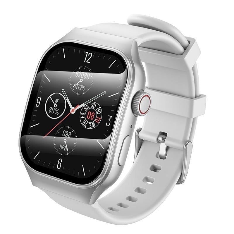 Смарт-часы Hoco Y33 с поддержкой звонков дисплей 2,01" Bluetooth 5.3 Silver (17515)